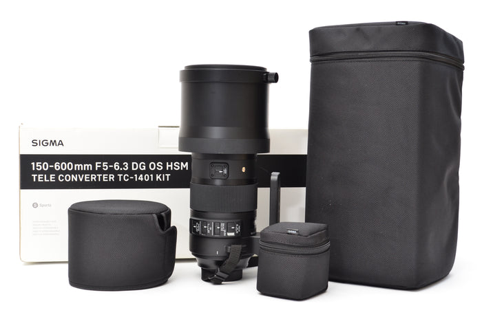 Used Sigma 150-600mm F5-6.3 DG OS HSM Sports- Tele Converter Kit - Nikon Fit + 12 Month Warranty