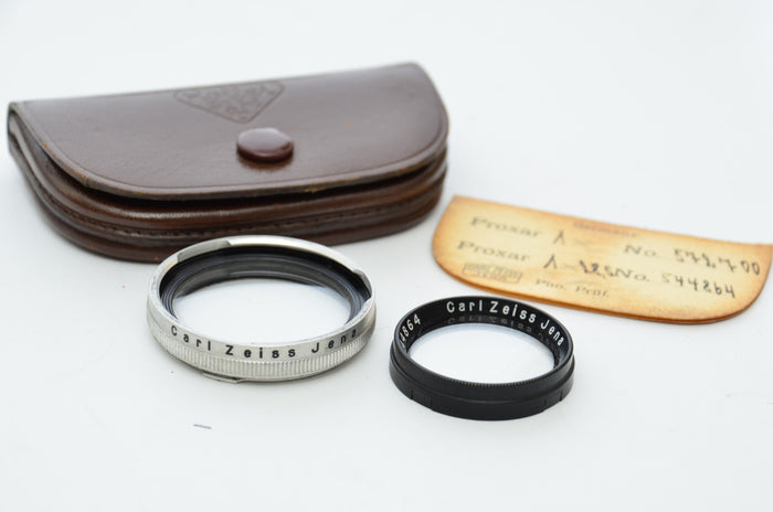 Used Assorted Rolleiflex Filters with Leather Cases