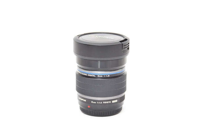Used Olympus M.Zuiko ED 8mm f/1.8 fisheye Pro lens