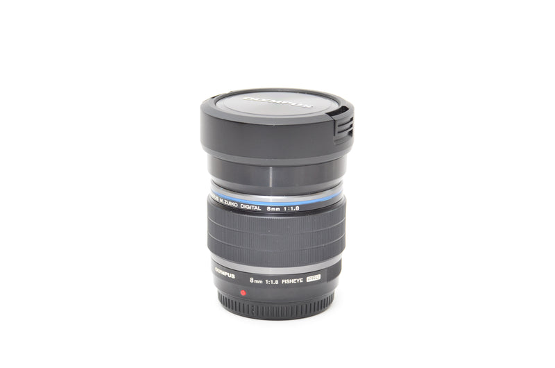 Used Olympus M.Zuiko ED 8mm f/1.8 fisheye Pro lens