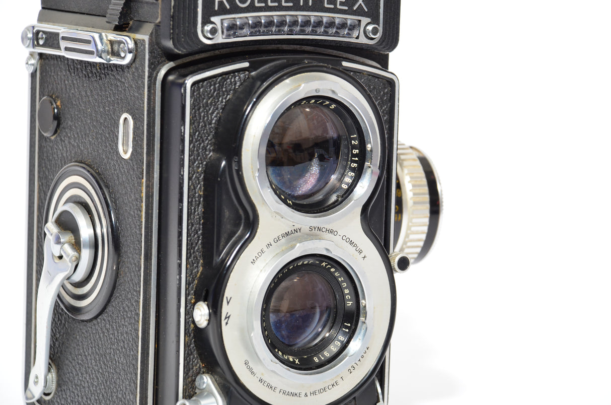 Used Rolleiflex T Type 3 with prism finder - White Face - Fully Serviced