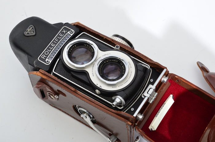 Used Rolleiflex T Type 3 with prism finder - White Face - Fully Serviced