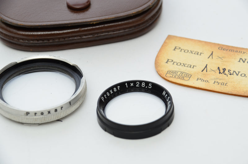 Used Assorted Rolleiflex Filters with Leather Cases