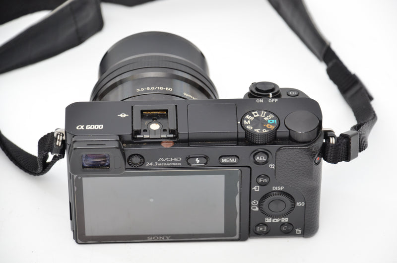 Used Sony a6000 Camera with PZ 16-50mm f/3.5-5.6 OSS Lens