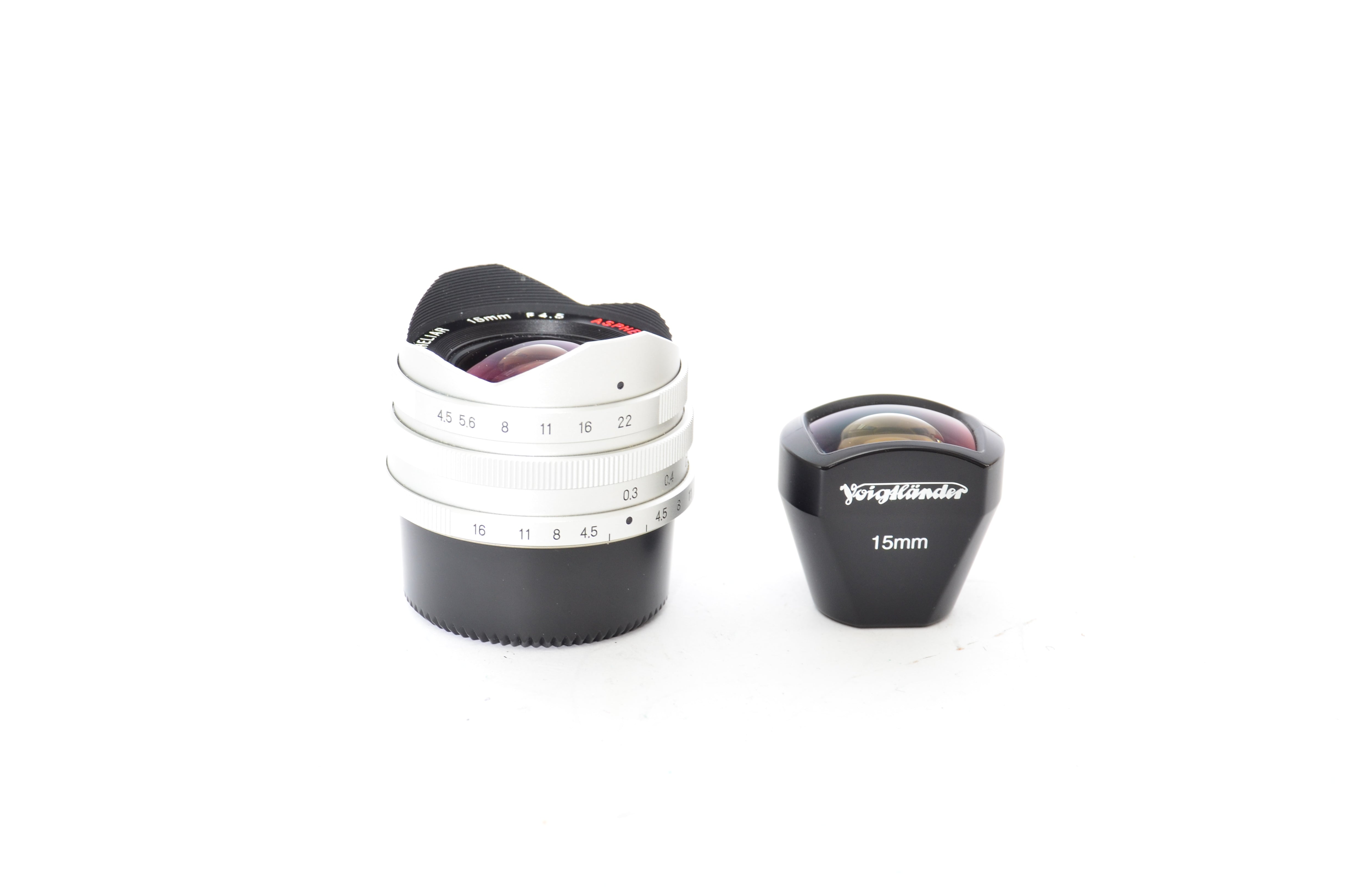 Used Voigtlander Super Wide-Heliar 15mm f/4.5 with 15mm viewfinder