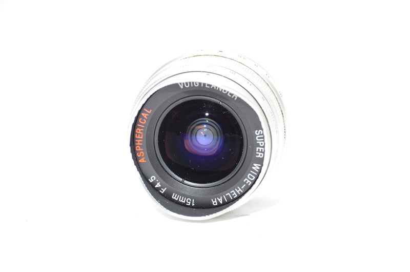 Used Voigtlander Super Wide-Heliar 15mm f/4.5 with 15mm viewfinder