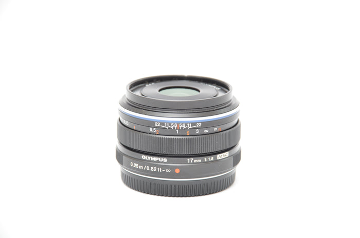 Used Olympus 17mm f/1.8 MSC lens