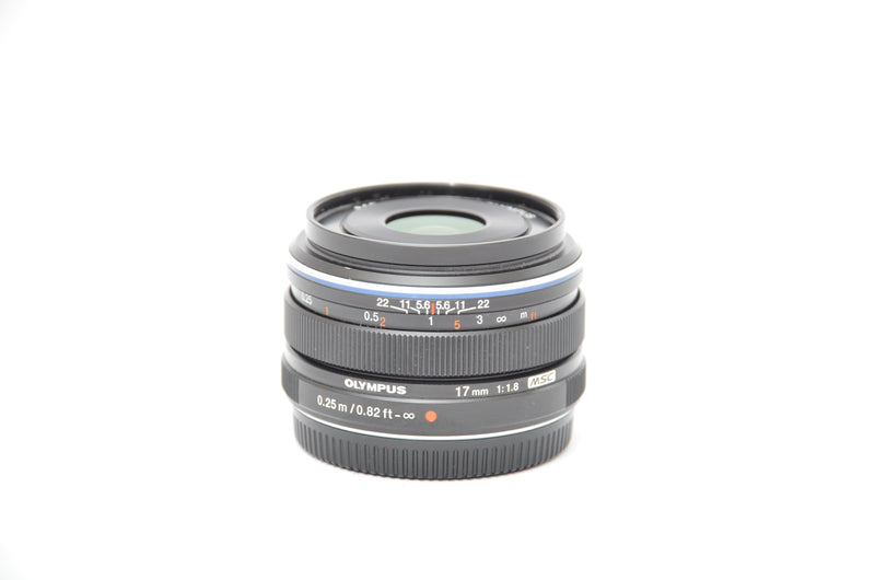 Used Olympus 17mm f/1.8 MSC lens