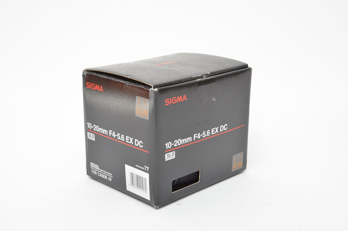 Used Sigma 10-20mm f/4-5.6 EX DC for Canon