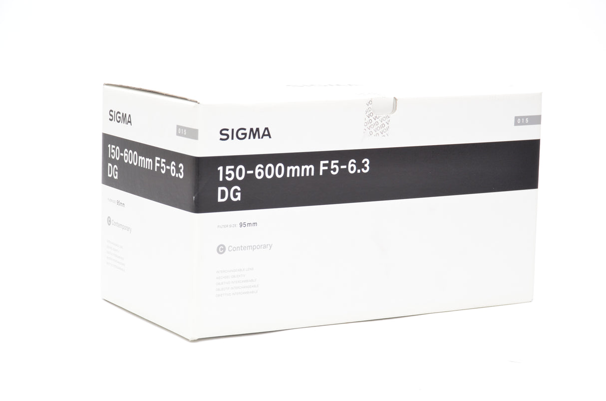 Used Sigma Contemporary 150-600mm f/5-6.3 DG OS HSM Lens For Canon + 12 Month Warranty