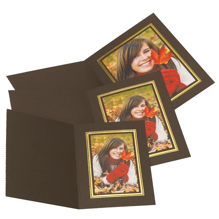 Kenro Slip in Folders - Brown - 8x6 - View - 50PK