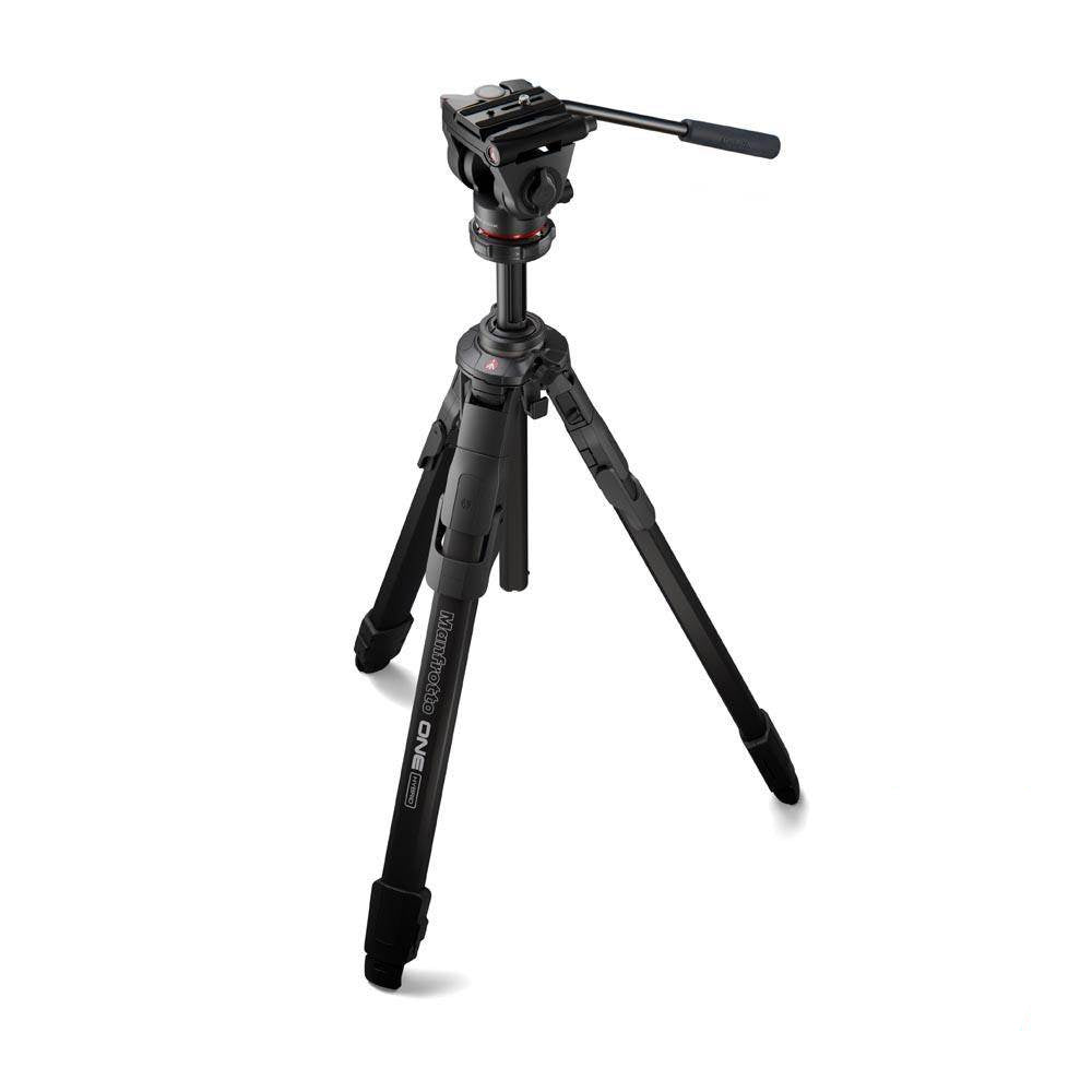 Manfrotto ONE Video Aluminium Tripod with 500X Fluid Video Head