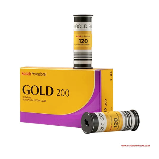 Kodak Professional Gold 200 Color Negative Film - 120 Roll Film