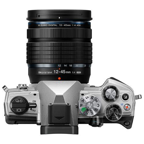 OM SYSTEM OM-5 with M.ZUIKO DIGITAL ED 12-45mm F4.0 PRO Lens Kit - Silver