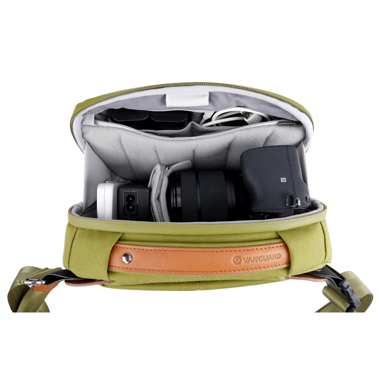 VEO CITY CB24 GR CROSS BODY BAG - GREEN