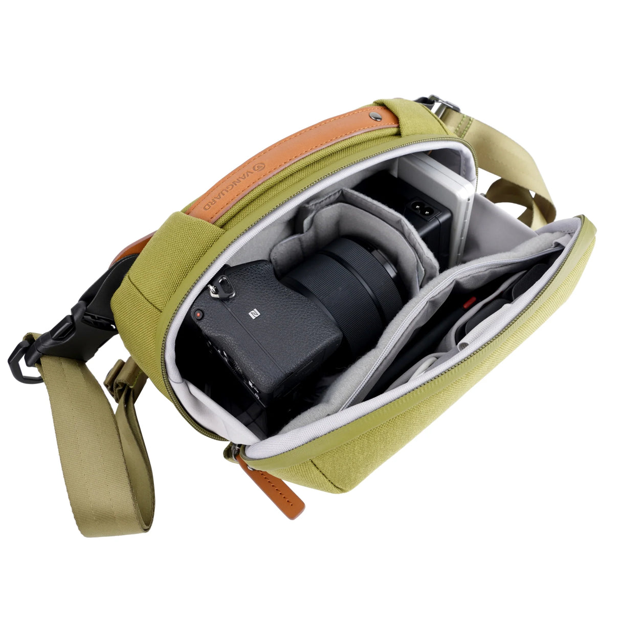 VEO CITY CB24 GR CROSS BODY BAG - GREEN