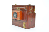 Used Sands & Hunter folding field camera with accessories
