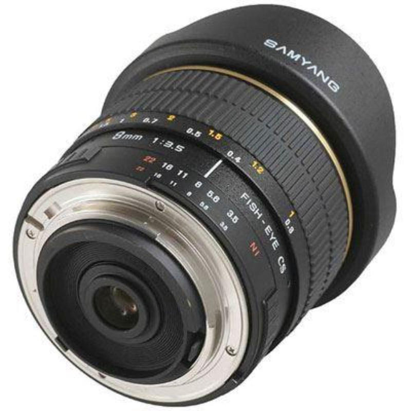 Samyang MF 8mm f3.5 IF MC Fisheye CS II Lens - Nikon F Mount