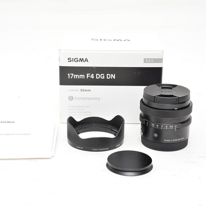 Used Sigma 17mm f4 DG DN Contemporary Lens for Sony E Mount
