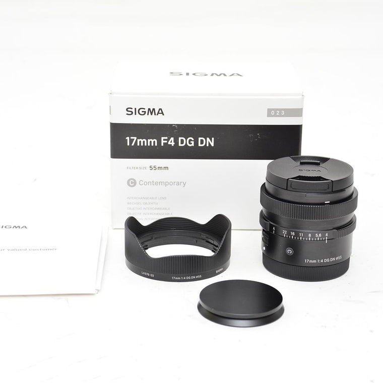 Used Sigma 17mm f4 DG DN Contemporary Lens for Sony E Mount