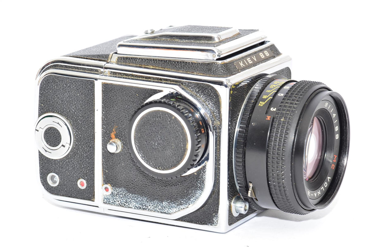 Used Kiev 88 with 80mm f/2.8 Volna 3 and 2x film backs