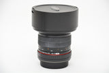Used Samyang 14mm f/2.8 ED AS IF UMC Canon Fit Lens