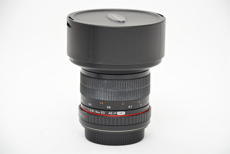 Used Samyang 14mm f/2.8 ED AS IF UMC Canon Fit Lens