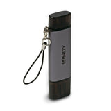 Lindy USB 3.2 Type C & A SD - Micro SD Card Reader