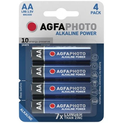 AgfaPhoto AA Alkaline Power Batteries - 4 pack