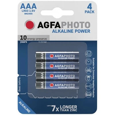 AgfaPhoto AAA Alkaline Power Batteries - 4 pack
