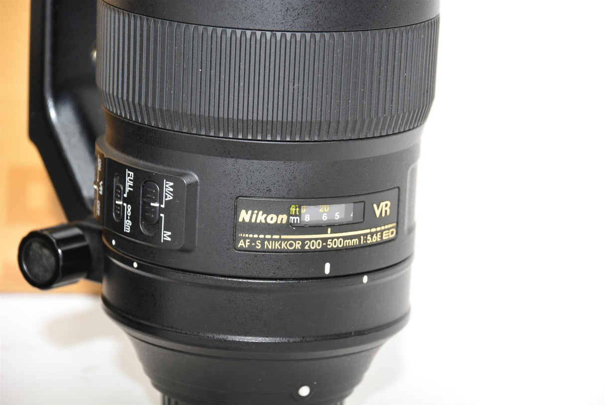 Used Nikon AF-S 200-500mm F5.6E ED VR