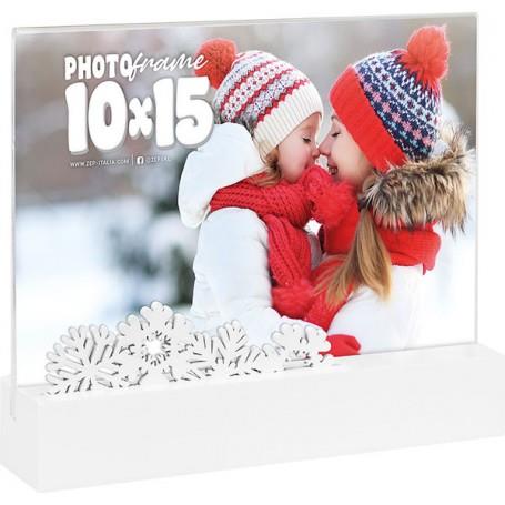 Christmas Acrylic White Snowflakes - 6x4