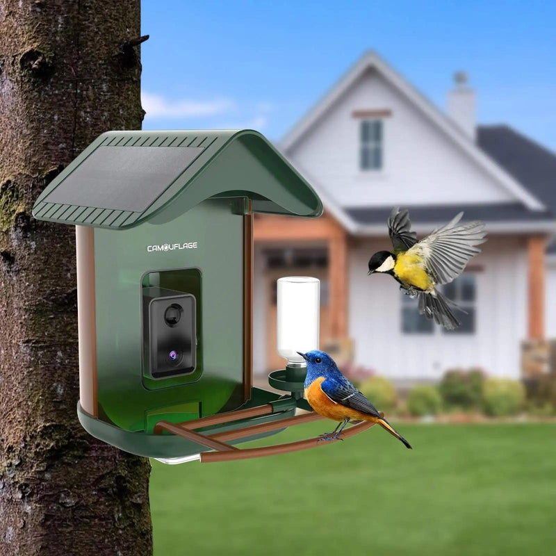 Solar Powered Battery Bird Box Camera WiFi Battery Bird Box Camera