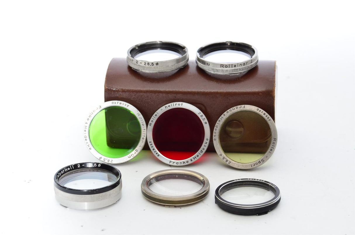 Used Rolleinar 2 Filter Set - Red Green Soft Filter
