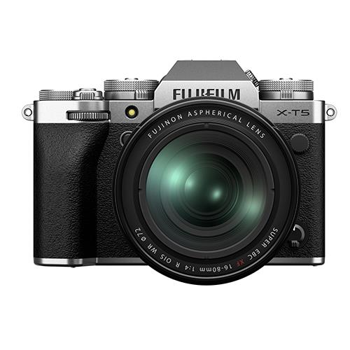 Fujifilm X-T5 Digital Camera with XF 16-80mm lens - Silver