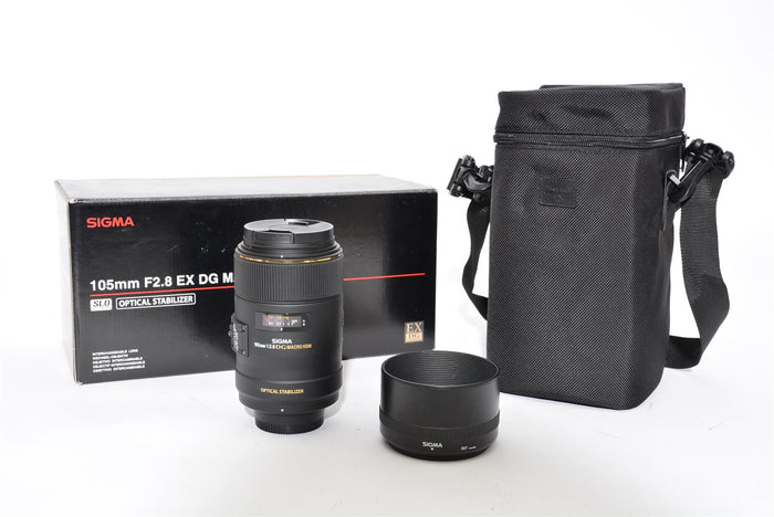 Used Sigma 105mm F2.8 EX DG Macro OS Nikon