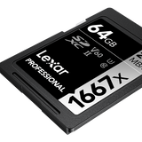 Lexar SDXC UHS-II - Pro Silver Series - V60 1667x 250MB/s - 64GB