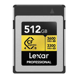 Lexar Professional CFexpress Gold Type B Card - 3600MB/s - 512GB