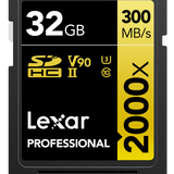 Lexar SDXC UHS-II - Pro Gold Series - V90 2000x 300MB/s - 32GB