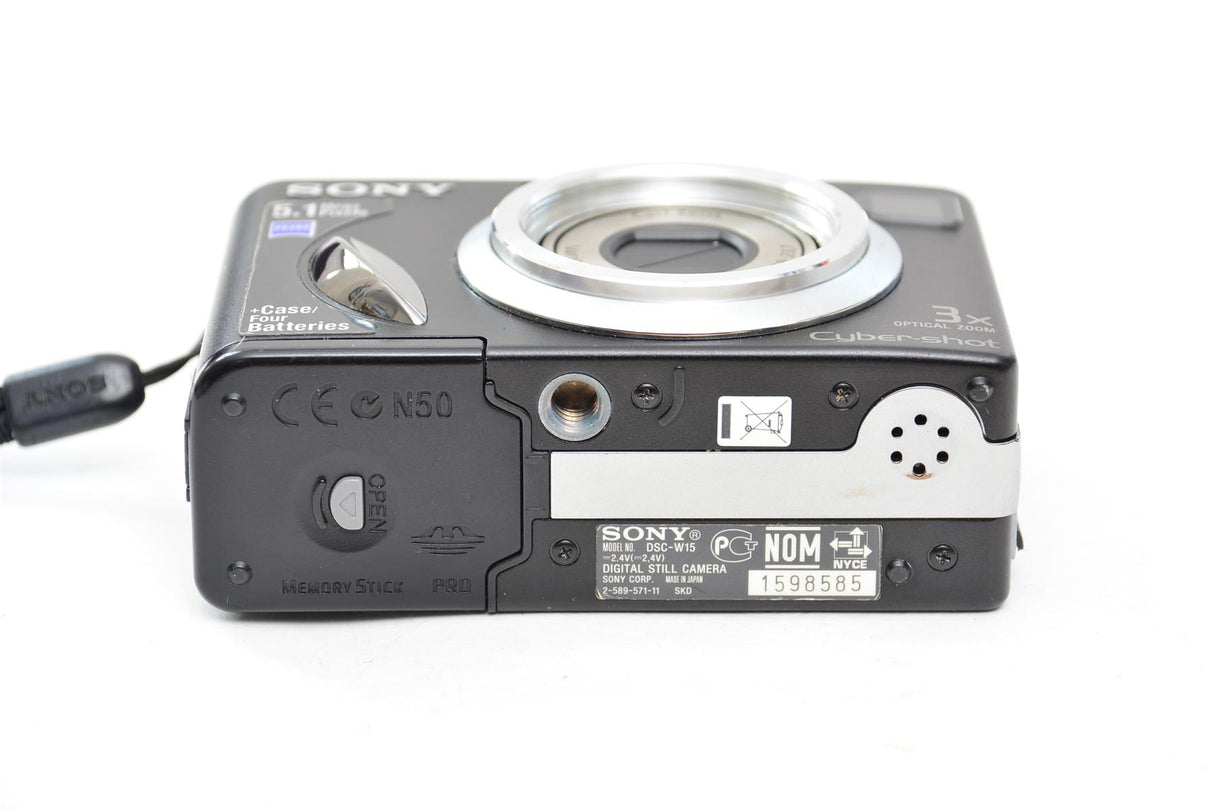Used Sony DSC-W15 Digicam Digital Still Camera