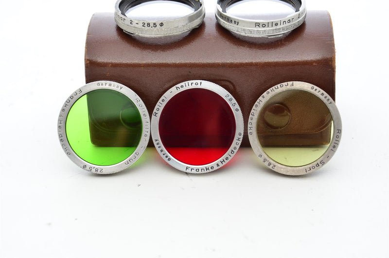Used Rolleinar 2 Filter Set - Red Green Soft Filter