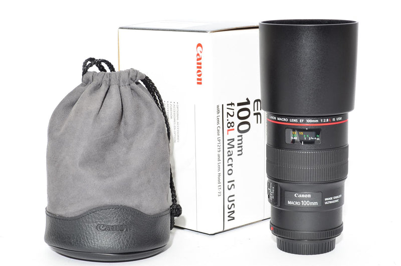 Used Canon EF 100mm f/2.8 L IS USM Macro Lens