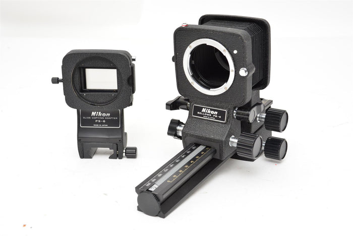 Used Nikon PB-6 Bellows and PS-6 Slide Copying Adapter