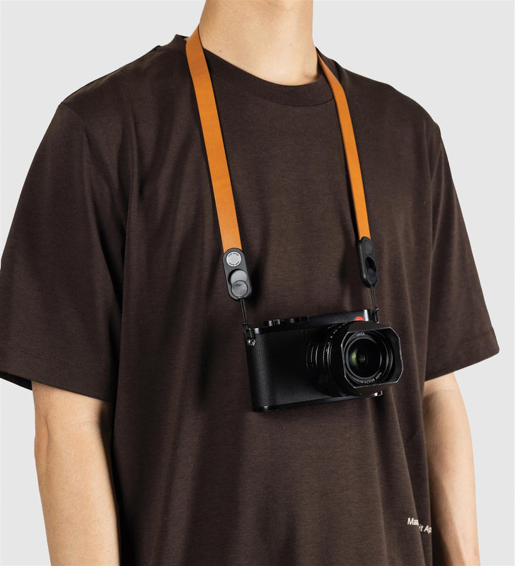 Peak Design Form Leather Camera Strap Neck - Amber
