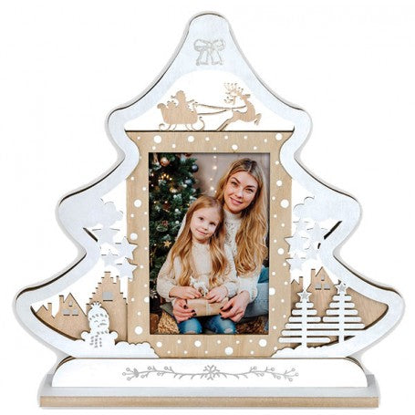 Christmas Tree Frames - 4x6" - White