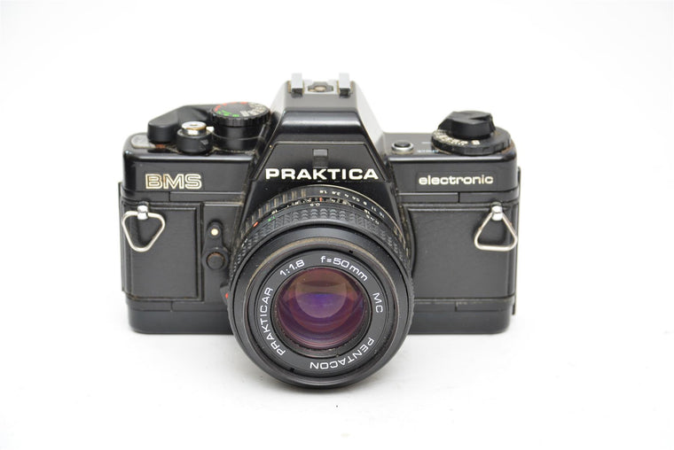 Used Praktica BMS with 50mm Prakticar f/1.8 Lens