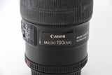 Used Canon EF 100mm f/2.8 L IS USM Lens