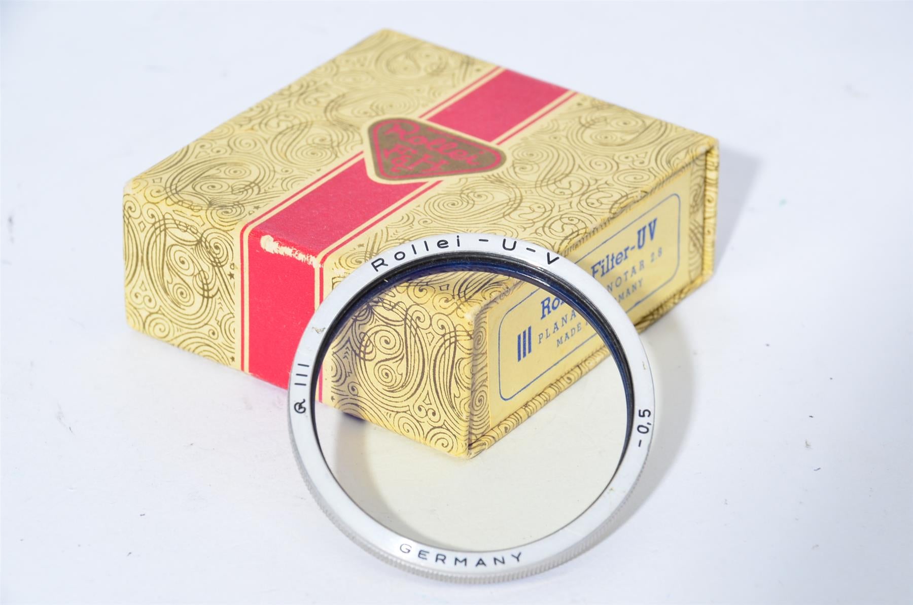 New UV Lens Filter With Silver Black Ring For Rolleiflex