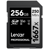 Lexar SDXC UHS-II - Pro Silver Series - V60 1667x 250MB/s - 256GB