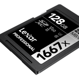 Lexar SDXC UHS-II - Pro Silver Series - V60 1667x 250MB/s -128GB